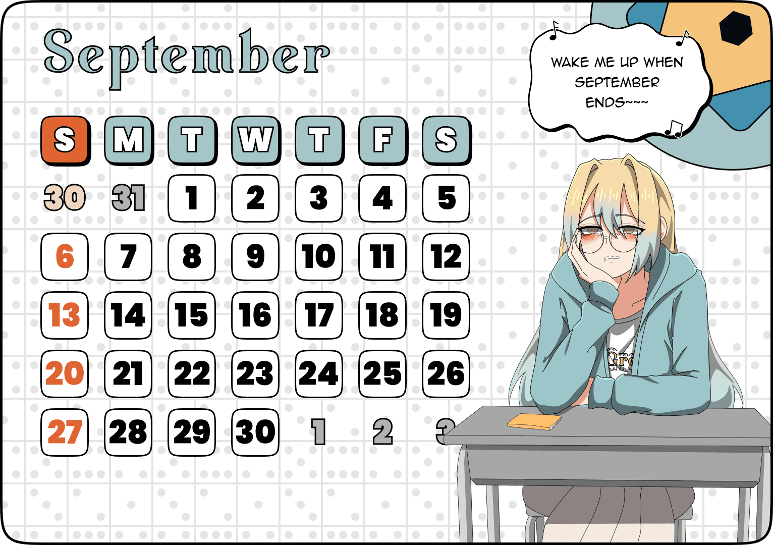 Desk Calendar Content